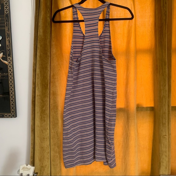 90s Striped Mini Dress / Blue/Red/Yellow / Ralph by Ralph Lauren / Size M/L - Picture 2 of 3